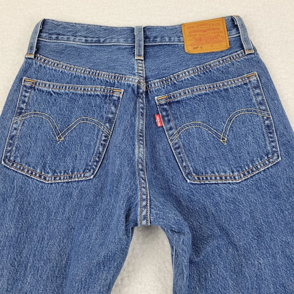 Levis BIG E 501XX S Jeans Mens 24 x 30 Skinny Leg Blue‎ Cotton Denim Pants